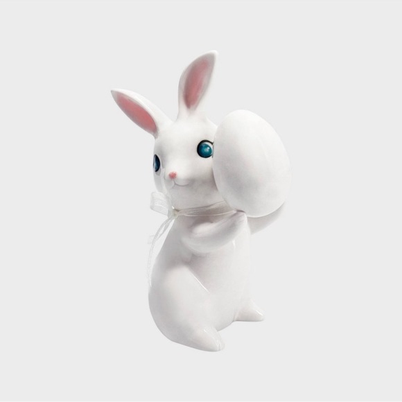 Target Spritz White Ceramic Easter Bunnies 2024 Set of 2 Spring Decor - Picture 5 of 10